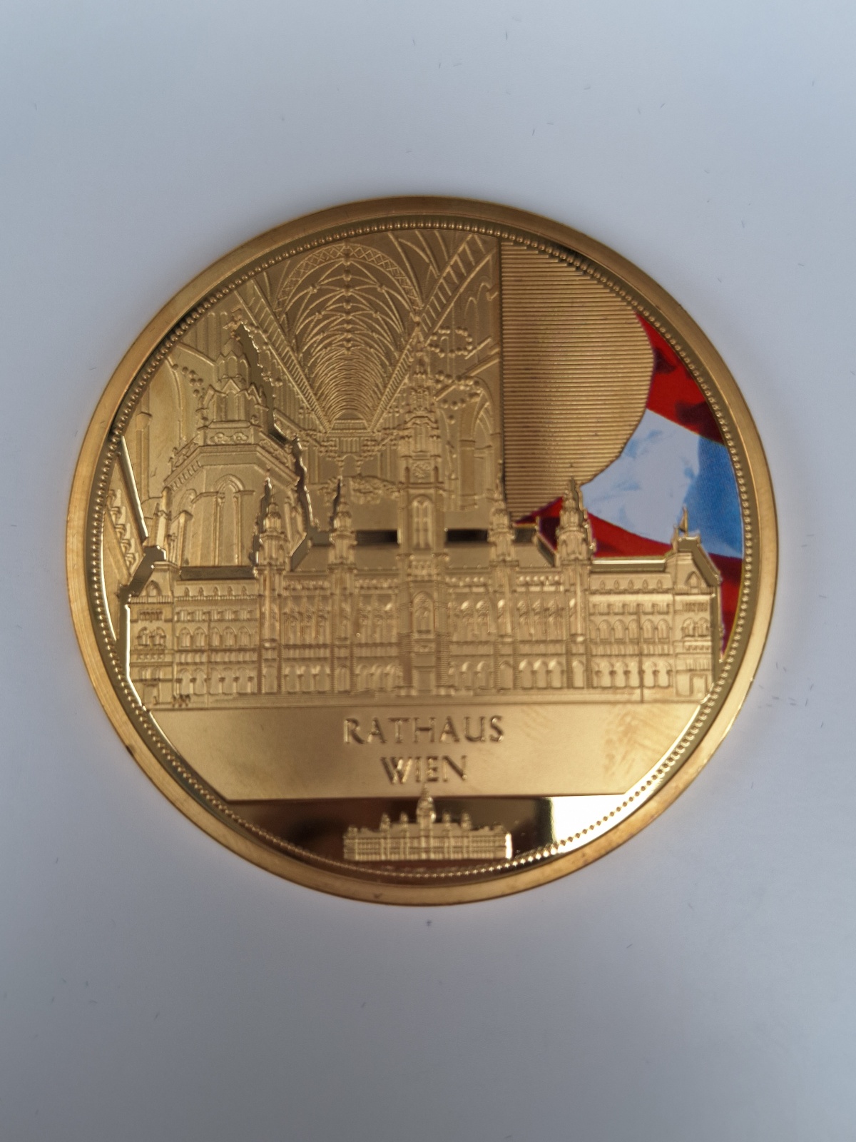 Gedenkmünze Rathaus Wien
