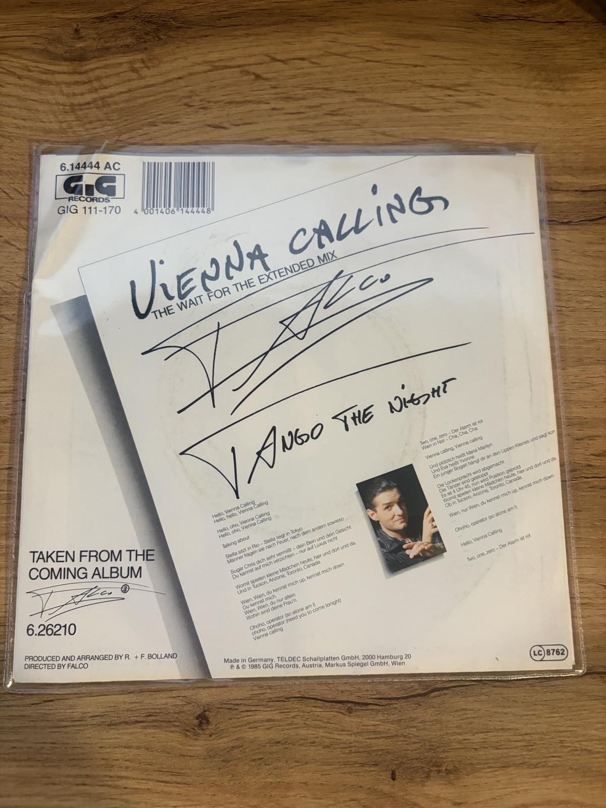 Falco - Vienna Calling / SINGLE / SIGNIERT