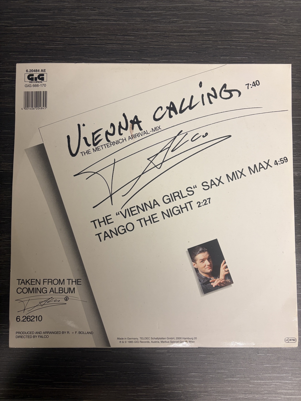 Falco – Vienna Calling / 12 MAXI / SIGNIERT