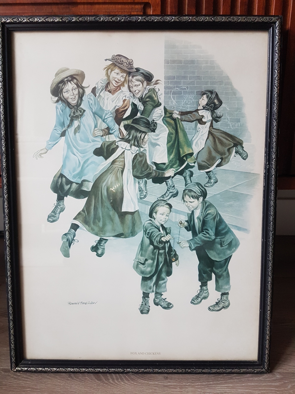 Ronald Embleton Lithografie - Gesigneerd - Ingelijst/Glas