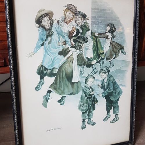 Ronald Embleton Lithografie - Gesigneerd - Ingelijst/Glas