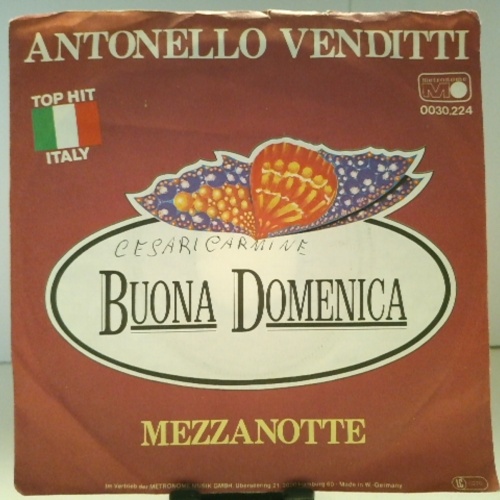 SINGLE / Antonello Venditti – Buona Domenica