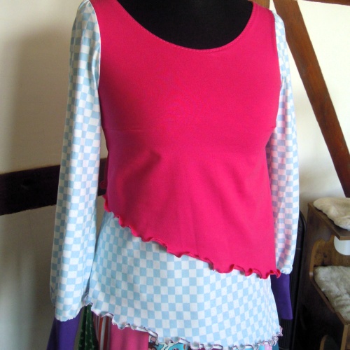 Langarm Shirt Zipfelshirt Elfen Hippie Ethno