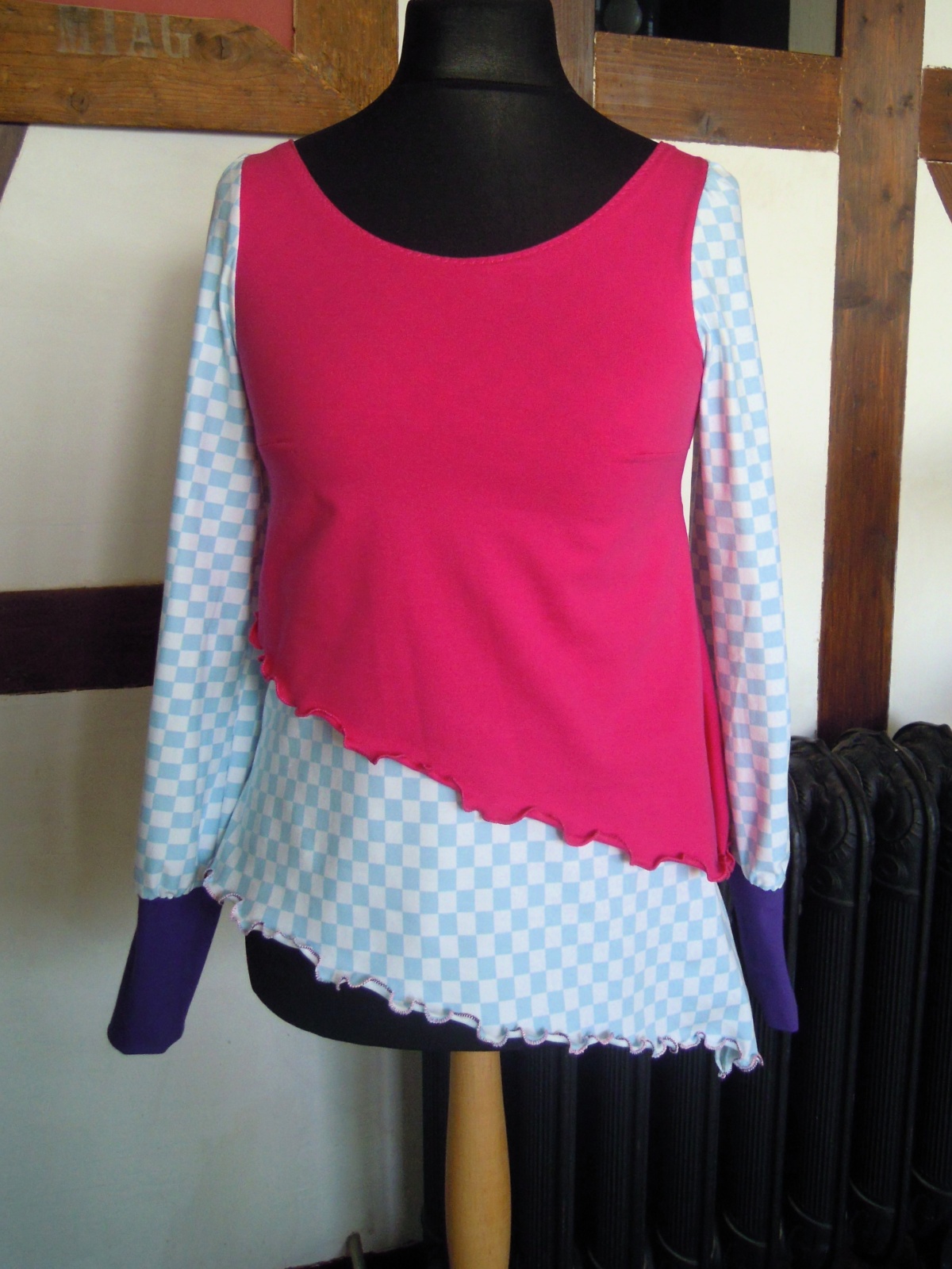 Langarm Shirt Zipfelshirt Elfen Hippie Ethno