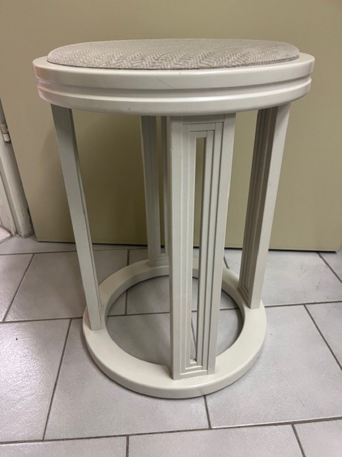 Hocker rund /weiß (51)