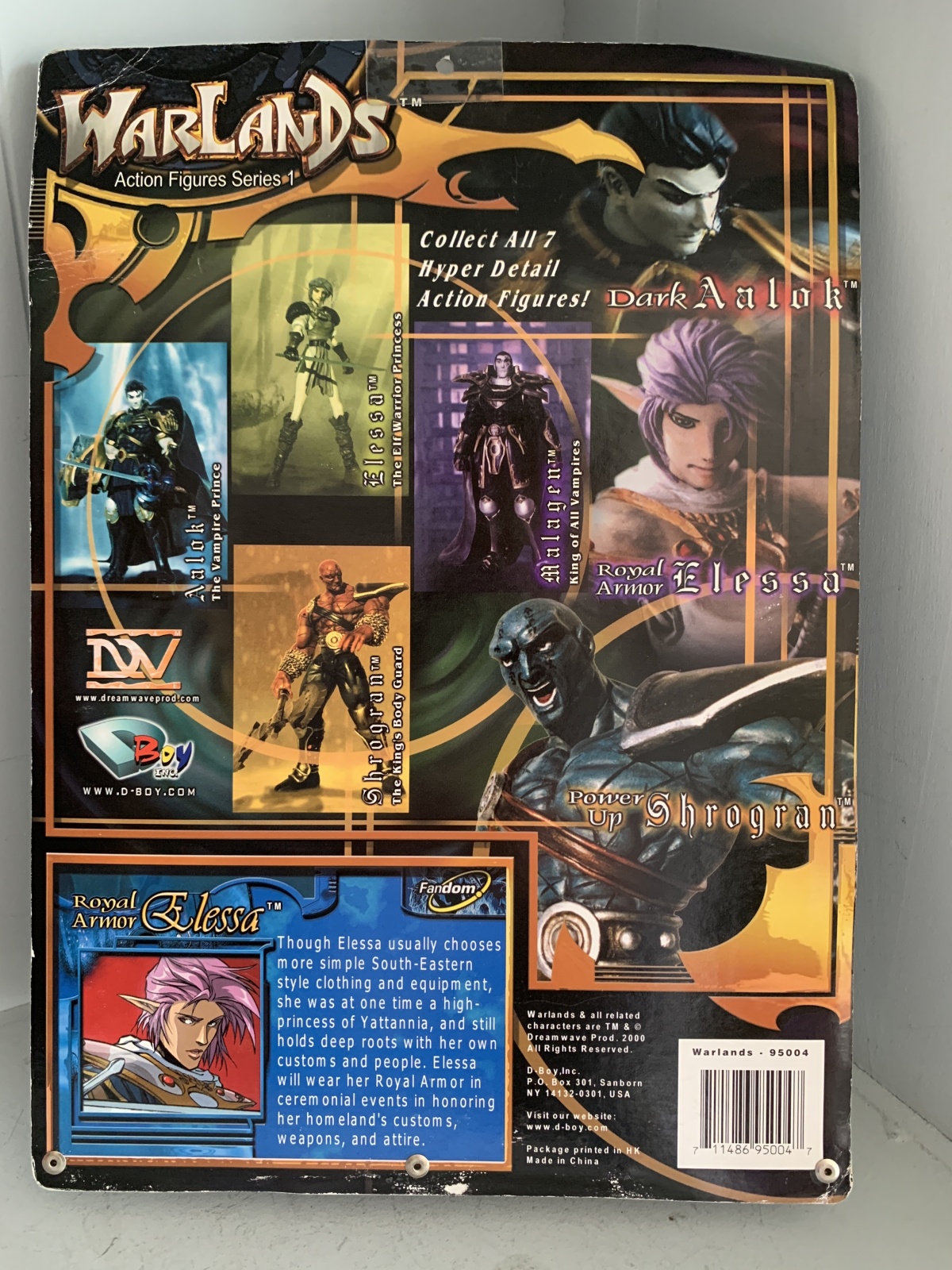 DREAMWAVE - Item#95004-S (Asst.#95100)SIGNED by PAT LEE Limited-Warlands Royal Armor Ellessa Vintage 2000