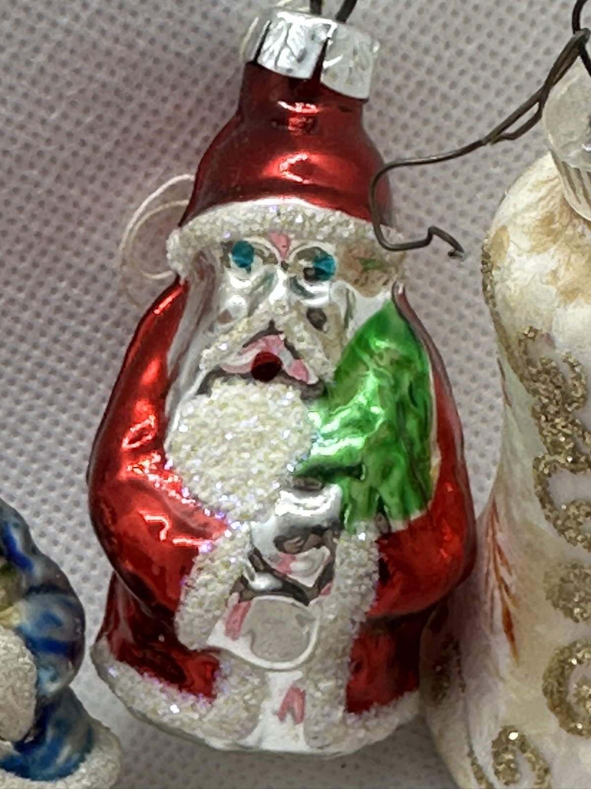 Konvolut vintage Christbaumschmuck Glasschmuck