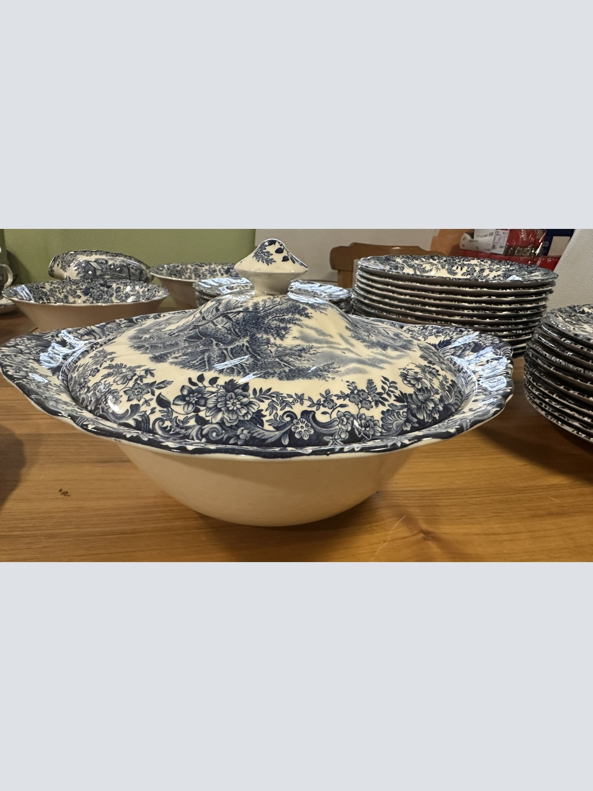 Wunderschönes Johnson Bros "Mill Stream" Sammelgeschirr 40-teilig