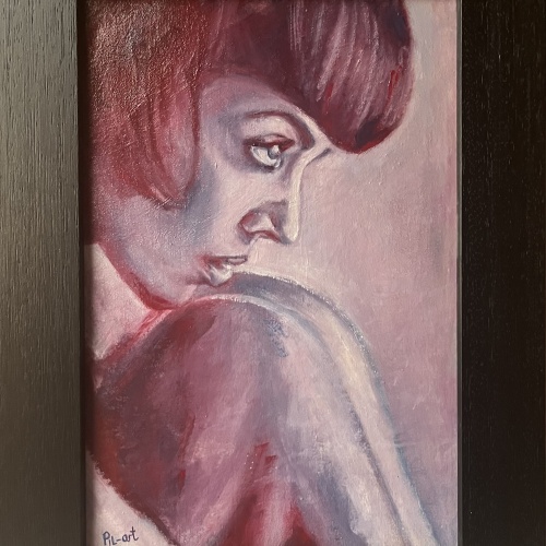 Frau in Lila - Pilart