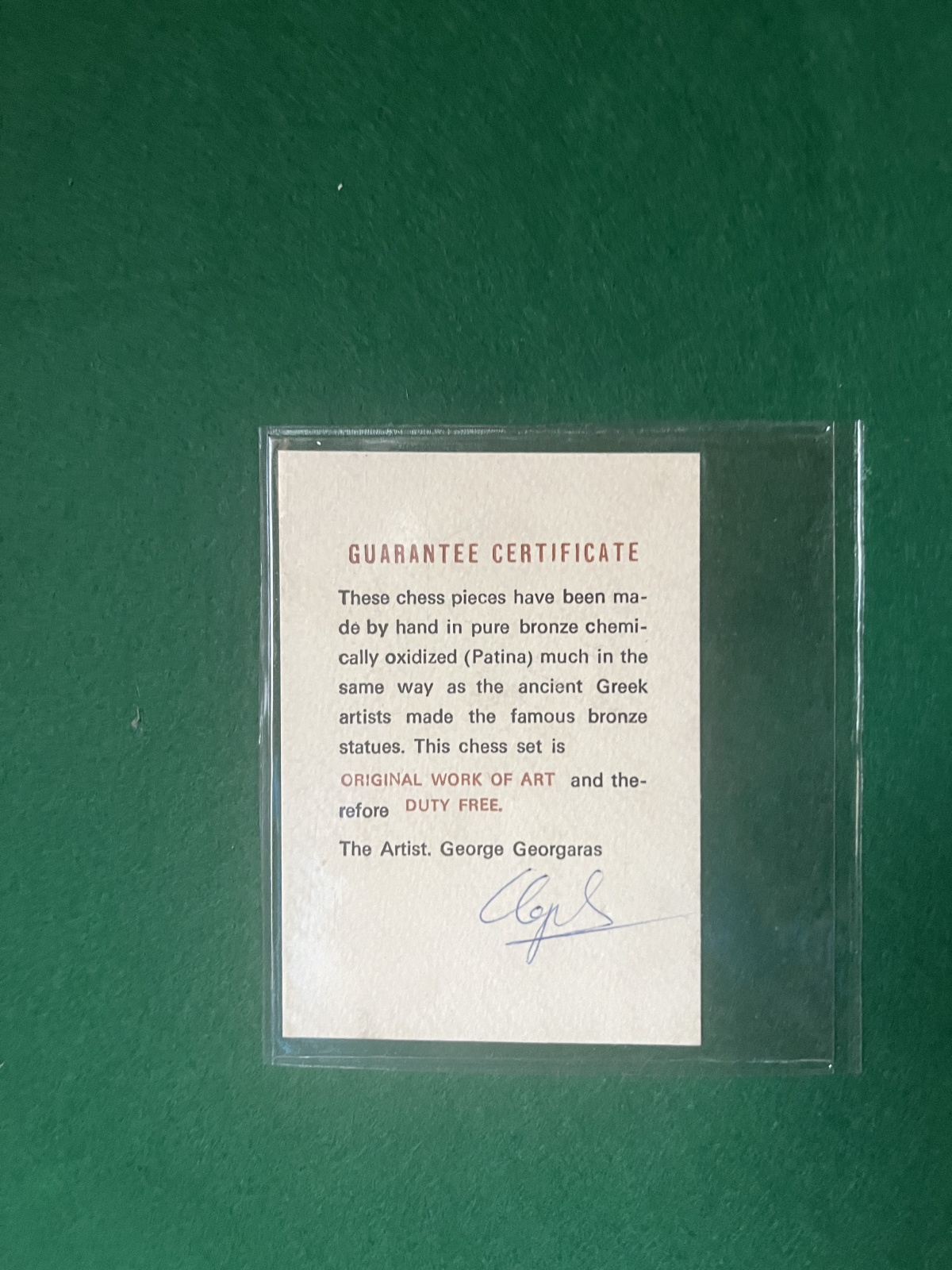 Schönes Schachspiel  - Kreta