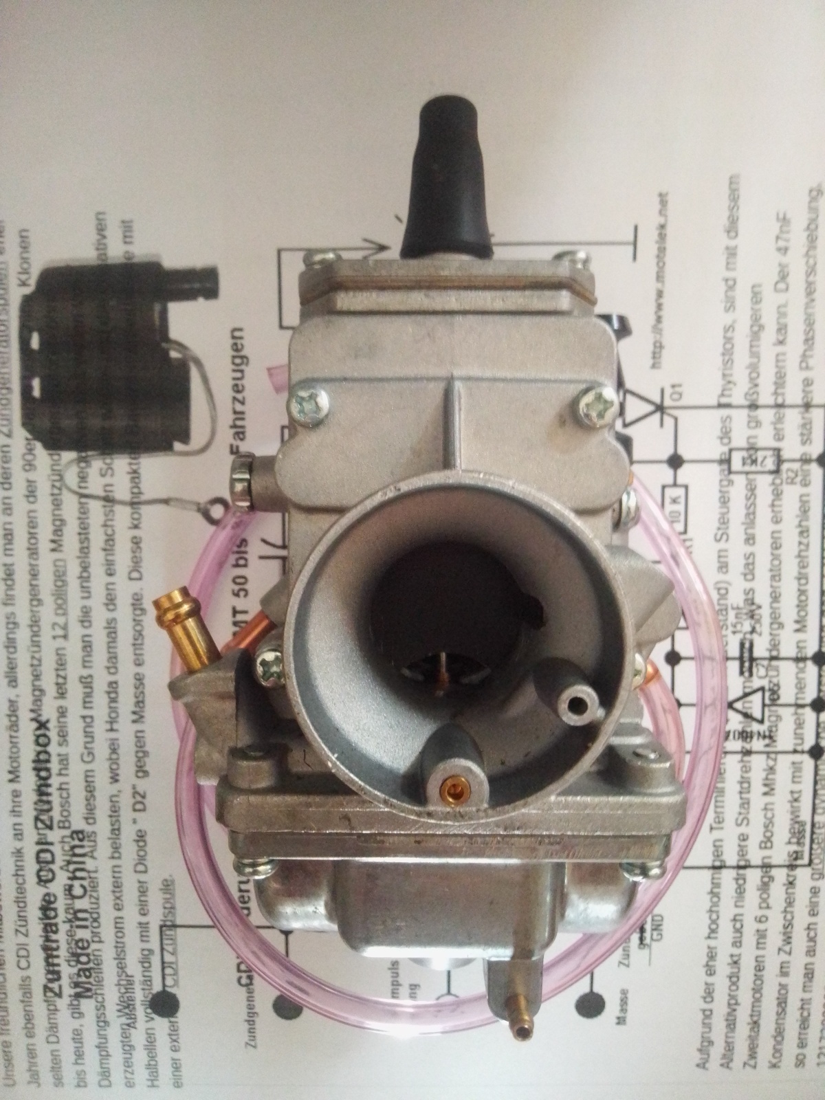 Flachschieber Vergaser 20mm