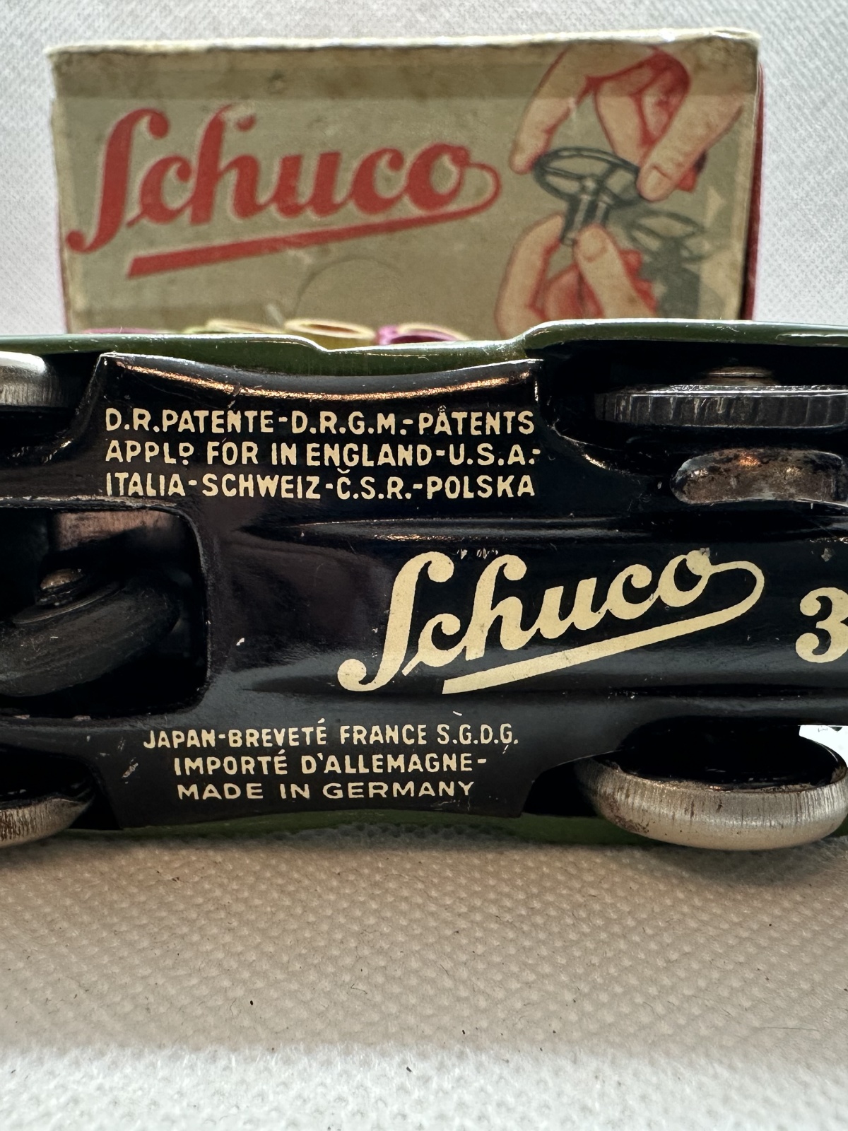 Schuco 3000 Patent Vorkrieg Germany Blechauto - funktioniert!