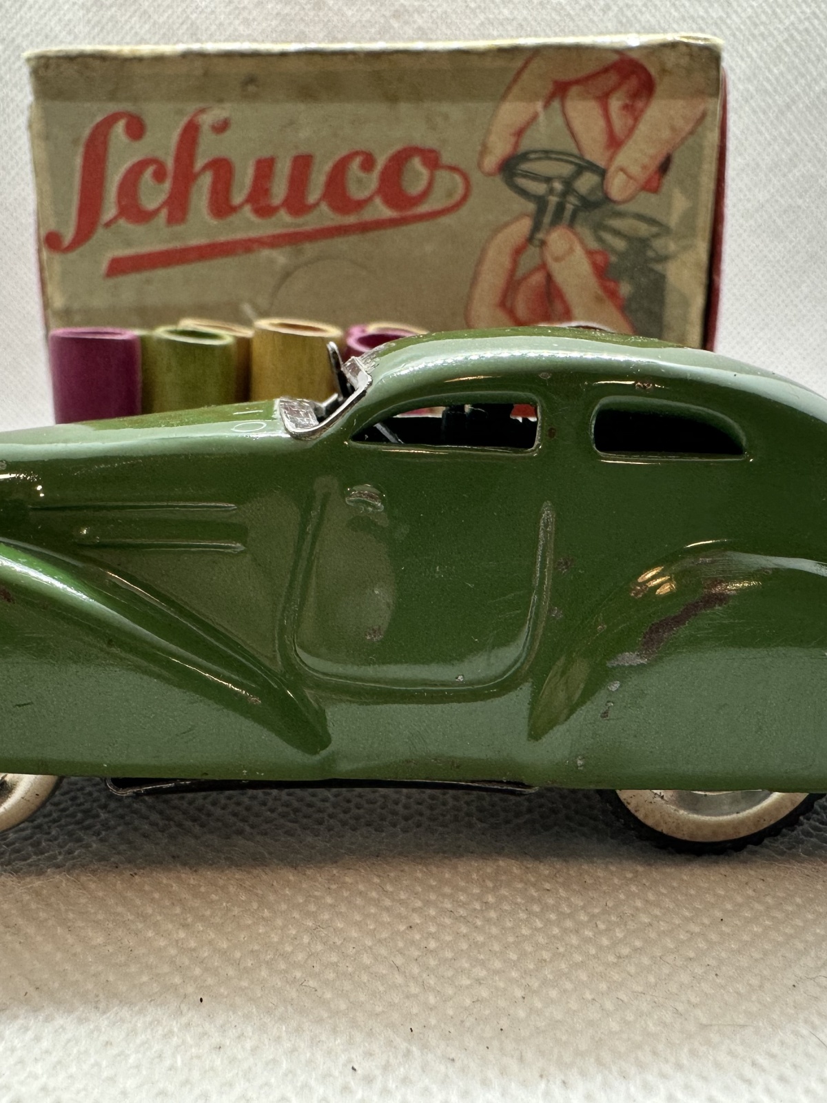 Schuco 3000 Patent Vorkrieg Germany Blechauto - funktioniert!