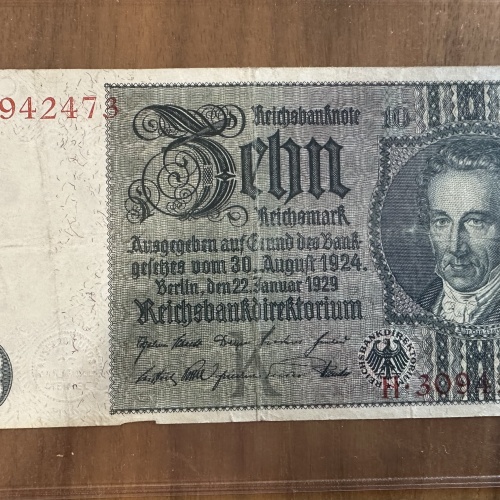 10 Reichsmarkbanknote