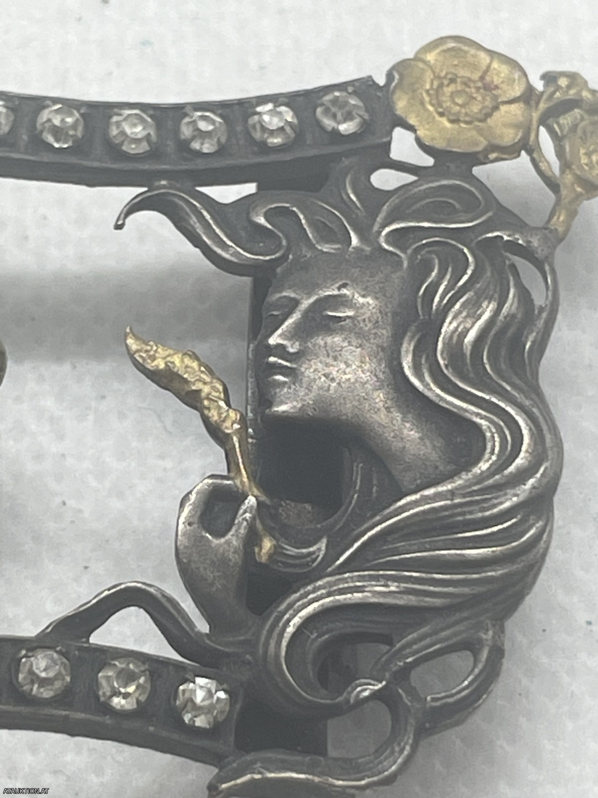 Wunderschöne antike Gürtelschnalle Jugendstil