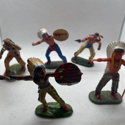 Alte Tipple Topple Austria Massefiguren Indianer