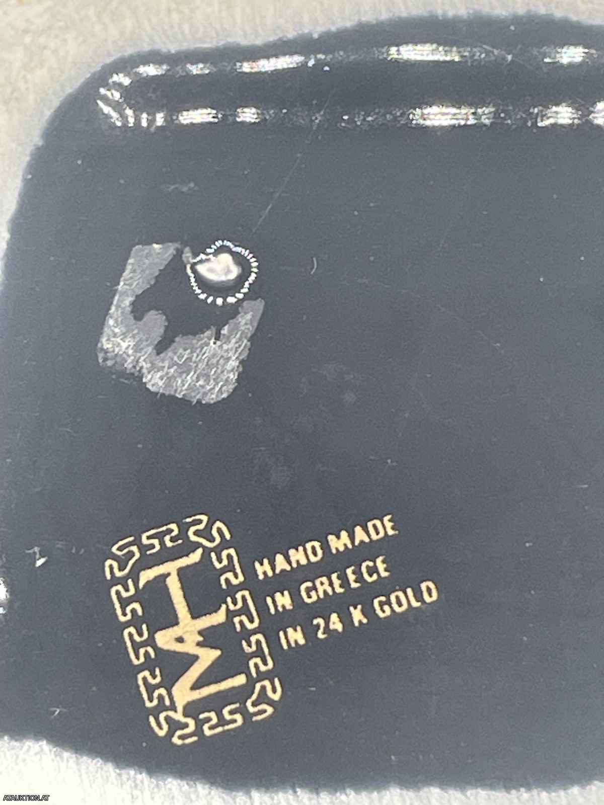 Vintage Vase 24 k Gold Greece