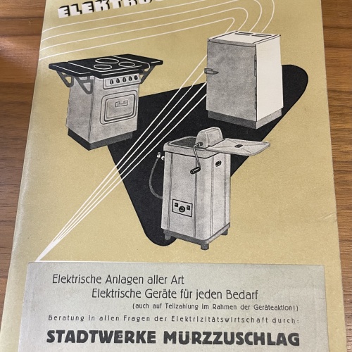 Bücherl Elektrogeräte Katalog September 1954