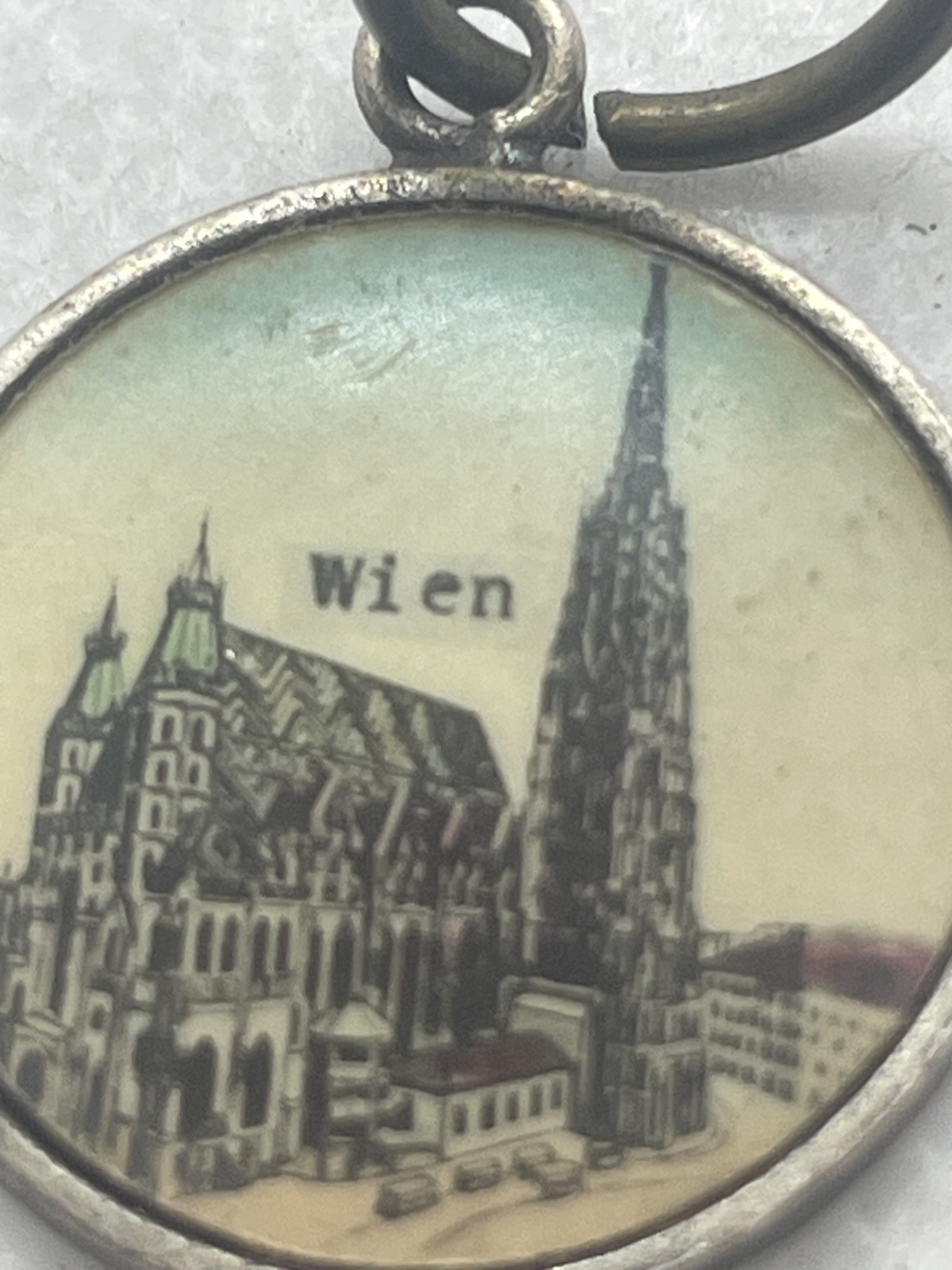Antiker Anhänger Wien Stephansdom 1908