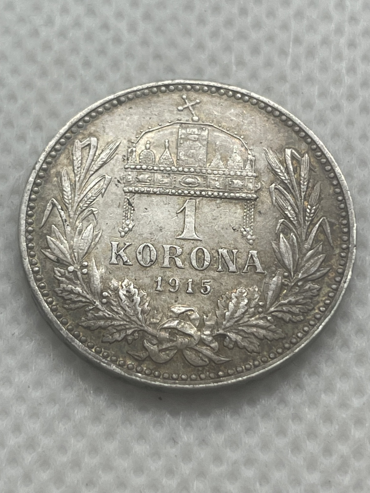 1 Korona 1915, Franz Josef I., Silber