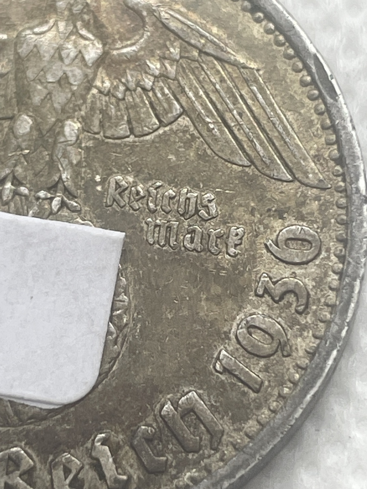 5 Reichsmark 1936 D, Silber, Hindenburg