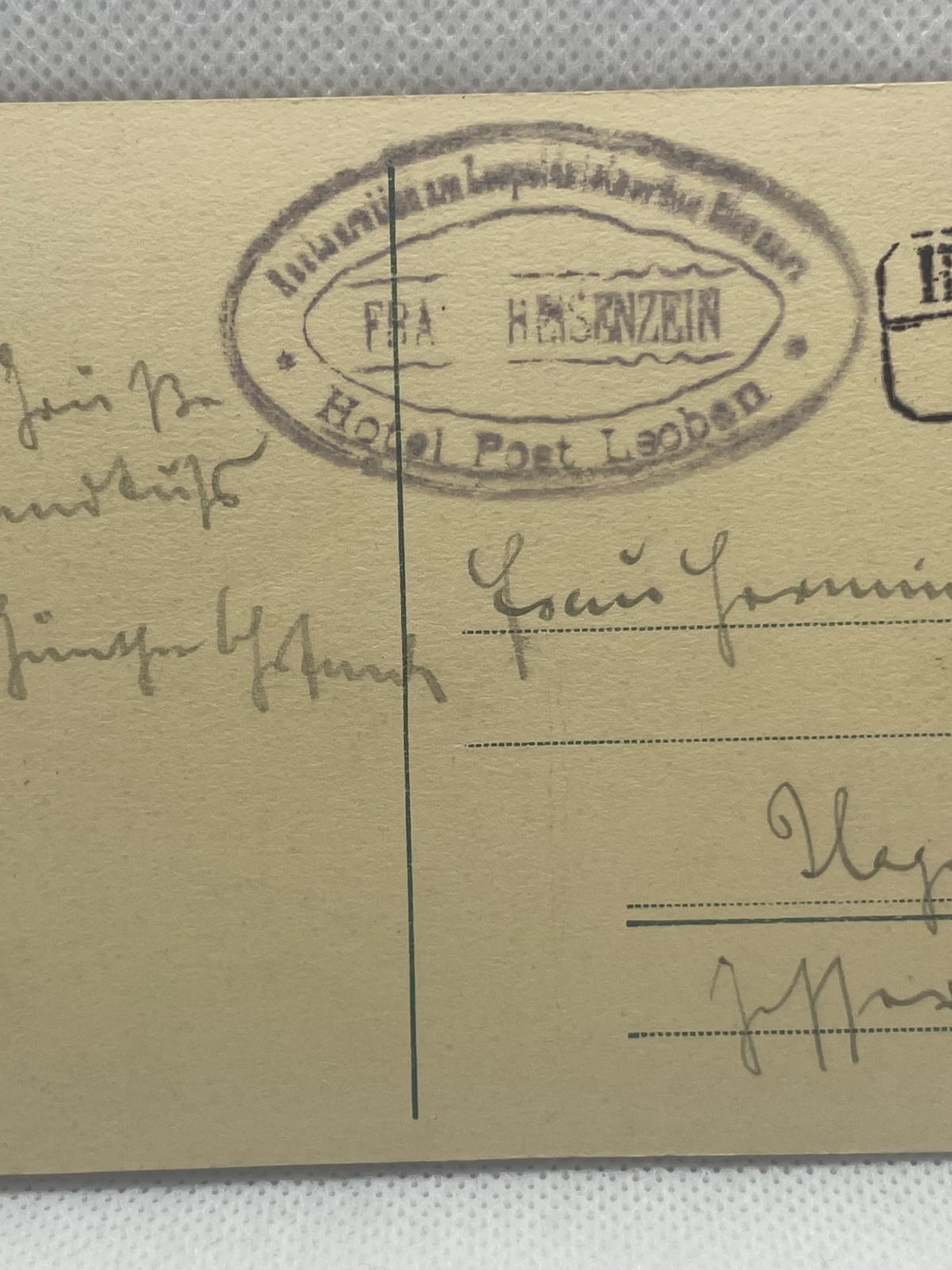 AK Leopoldsteiner See in Eisenerz Stmk., Sonderstempel 1918