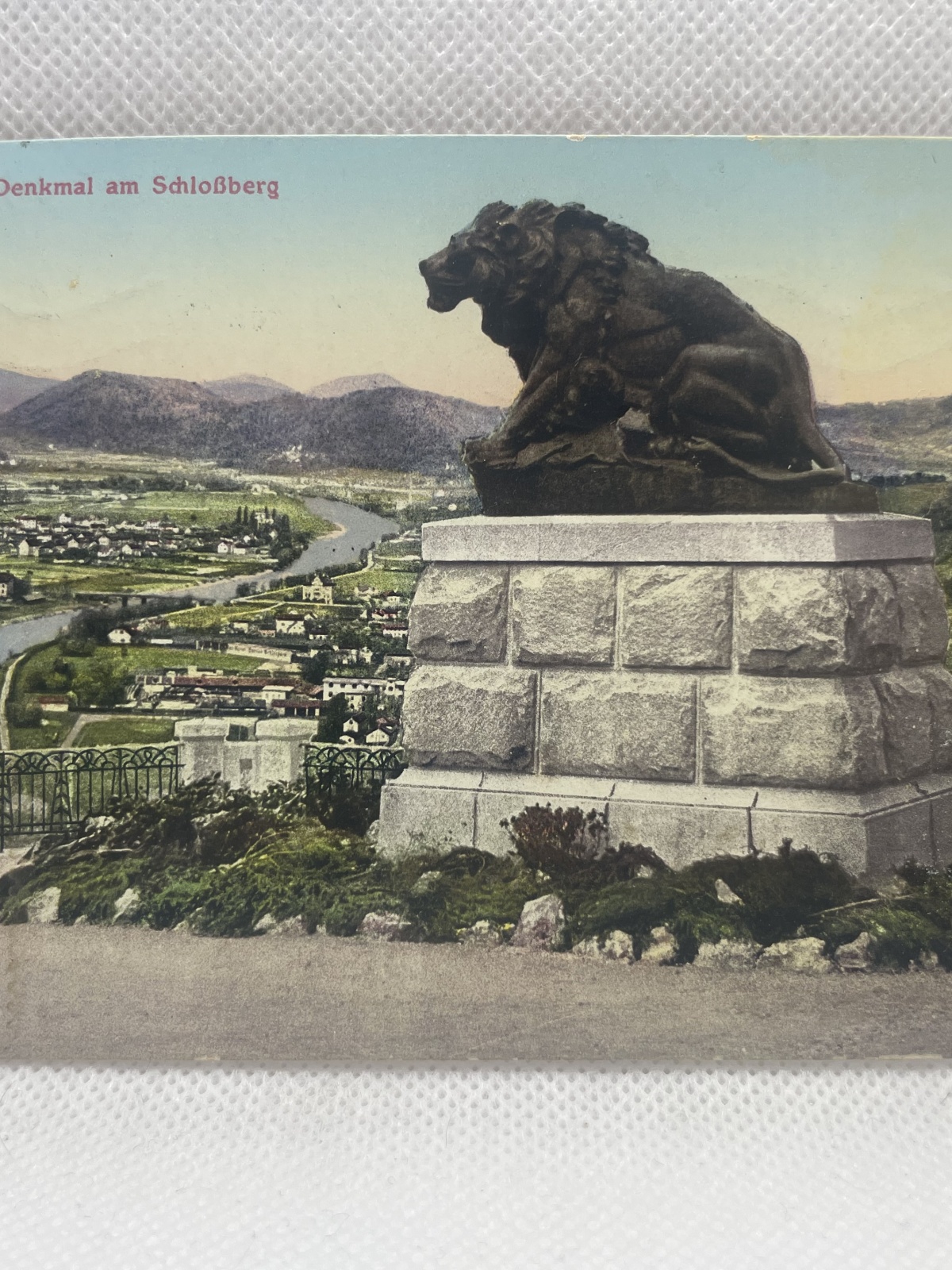 AK Graz Hackher Denkmal am Schloßberg 1912