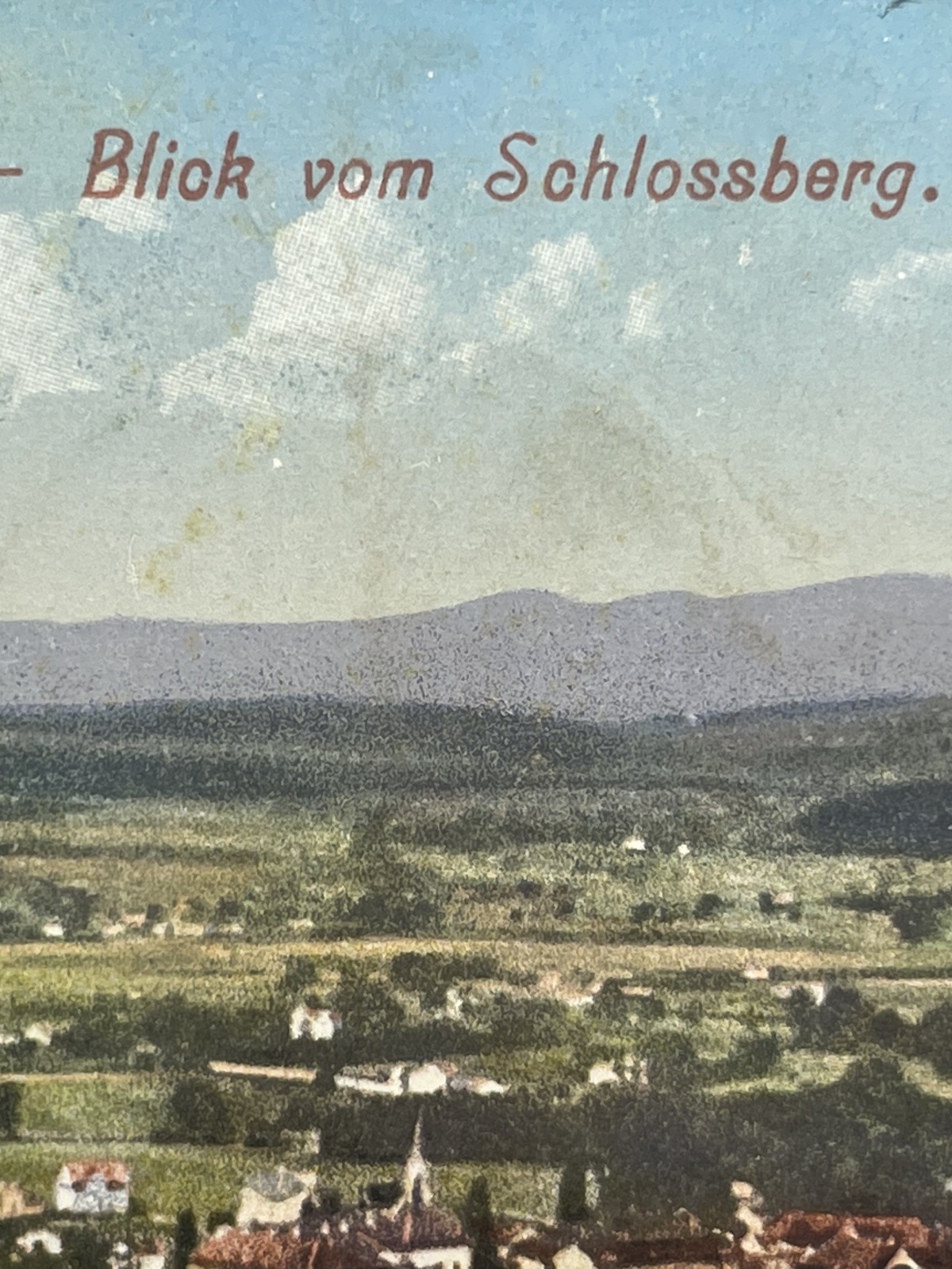 AK Cilli - Blick vom Schlossberg (Slowenien, Celje) 1913
