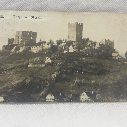 AK Cilli - Burgruine Obercilli 1913 (Slowenien, Celje)