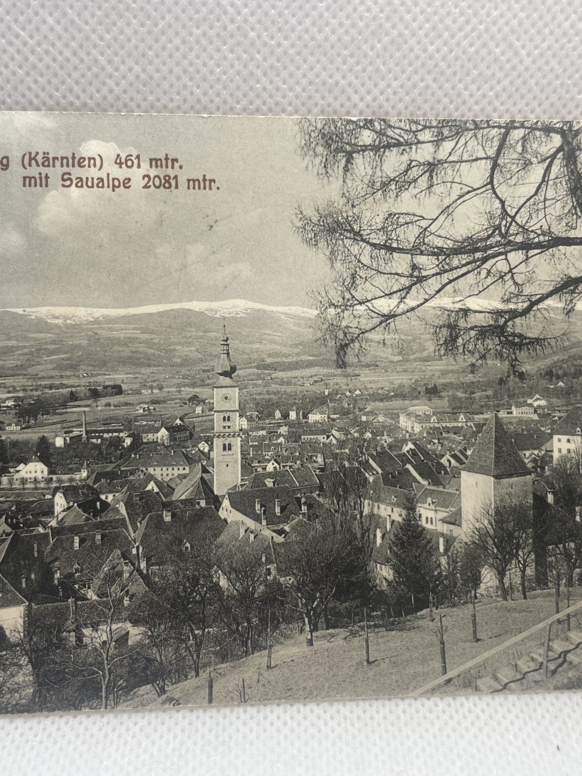 AK Wolfsberg mit Saualpe 1912