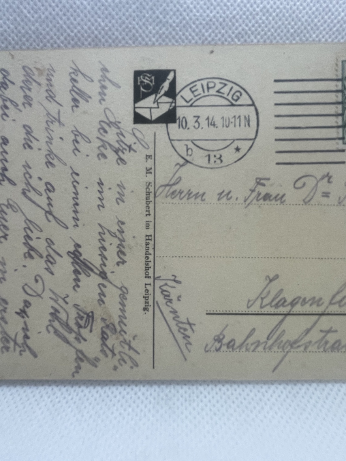 AK Leibzig Buchgewerbehaus 1914