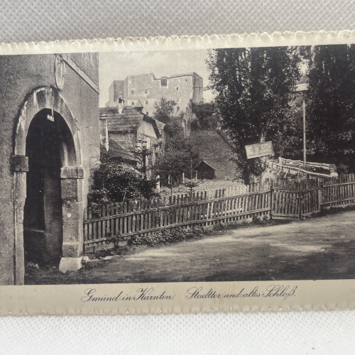 AK Gmünd in Kärnten - Stadttor und altes Schloß - 1914
