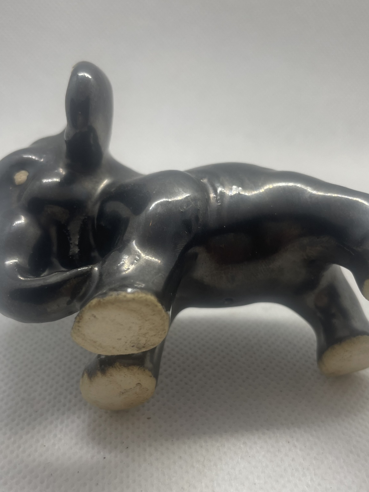 Seltene Mürztaler Keramik - Elefant schwarz