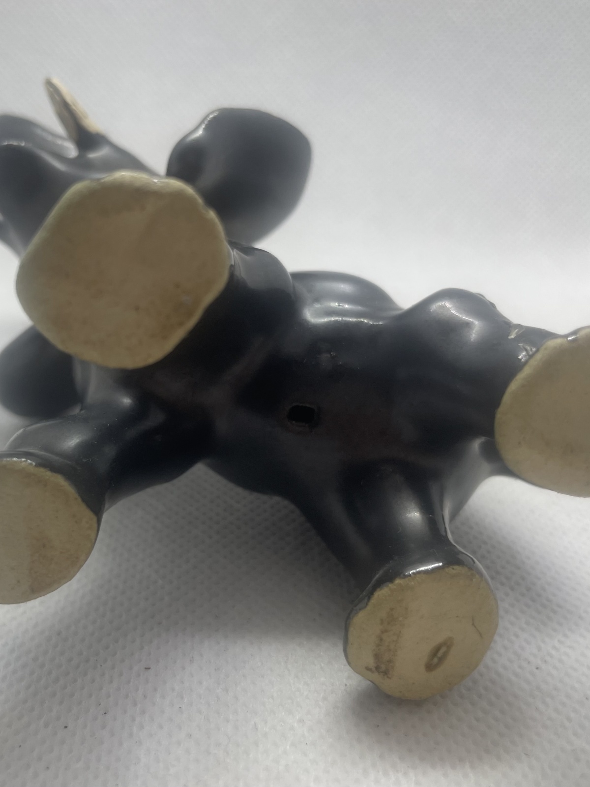 Seltene Mürztaler Keramik - Elefant schwarz