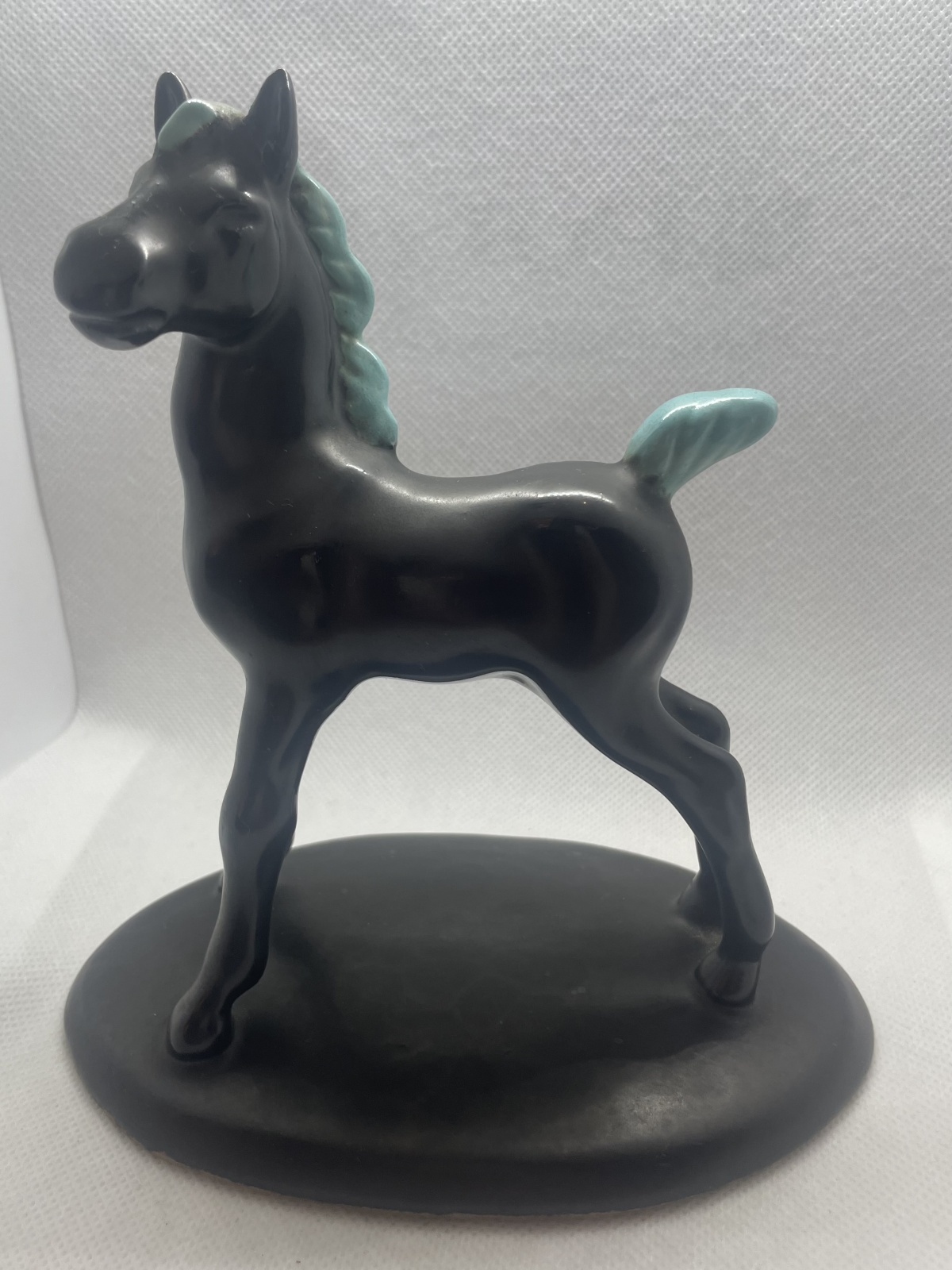 Seltene Mürztaler Keramik - Pferd groß am Sockel