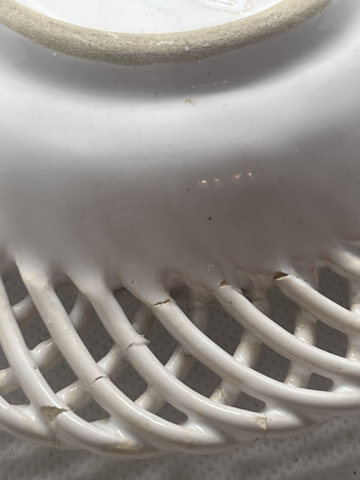 Seltene Mürztaler Keramik - Aschenbecher Flechtkeramik