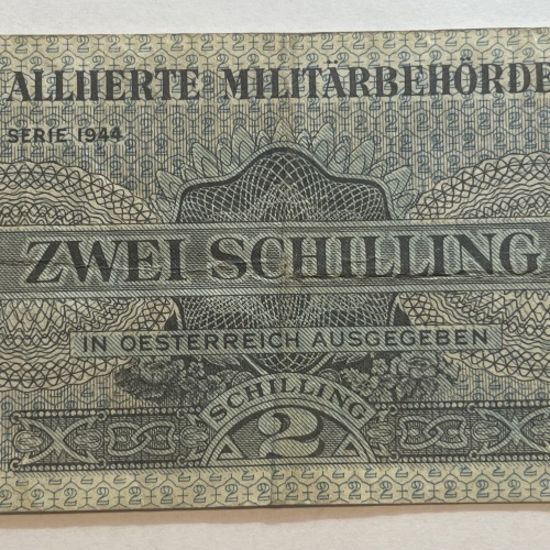 zwei Schilling Serie 1944 Alliierte Militärbehörde