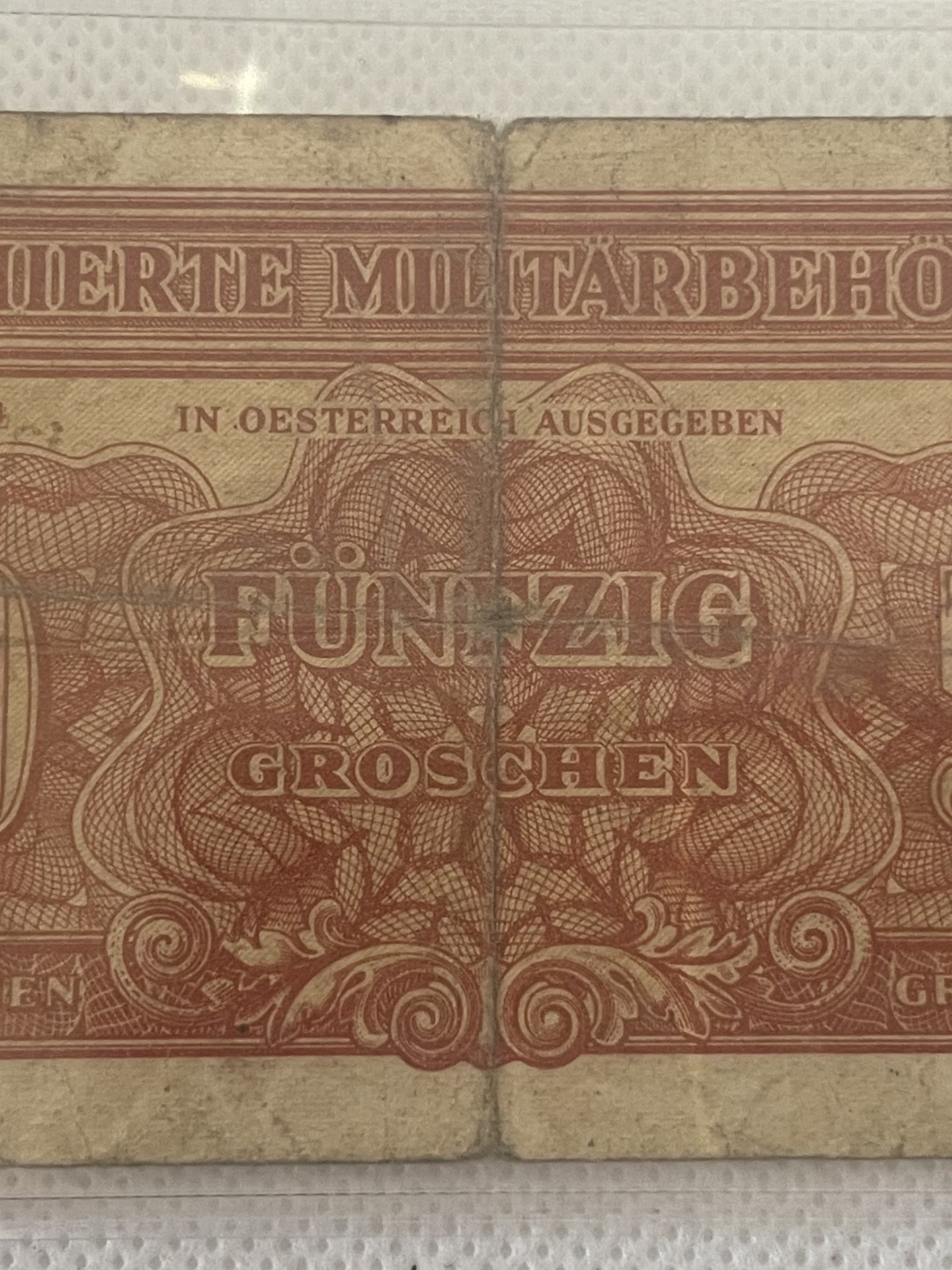 50 Groschen Serie 1944 Alliierte Militärbehörde