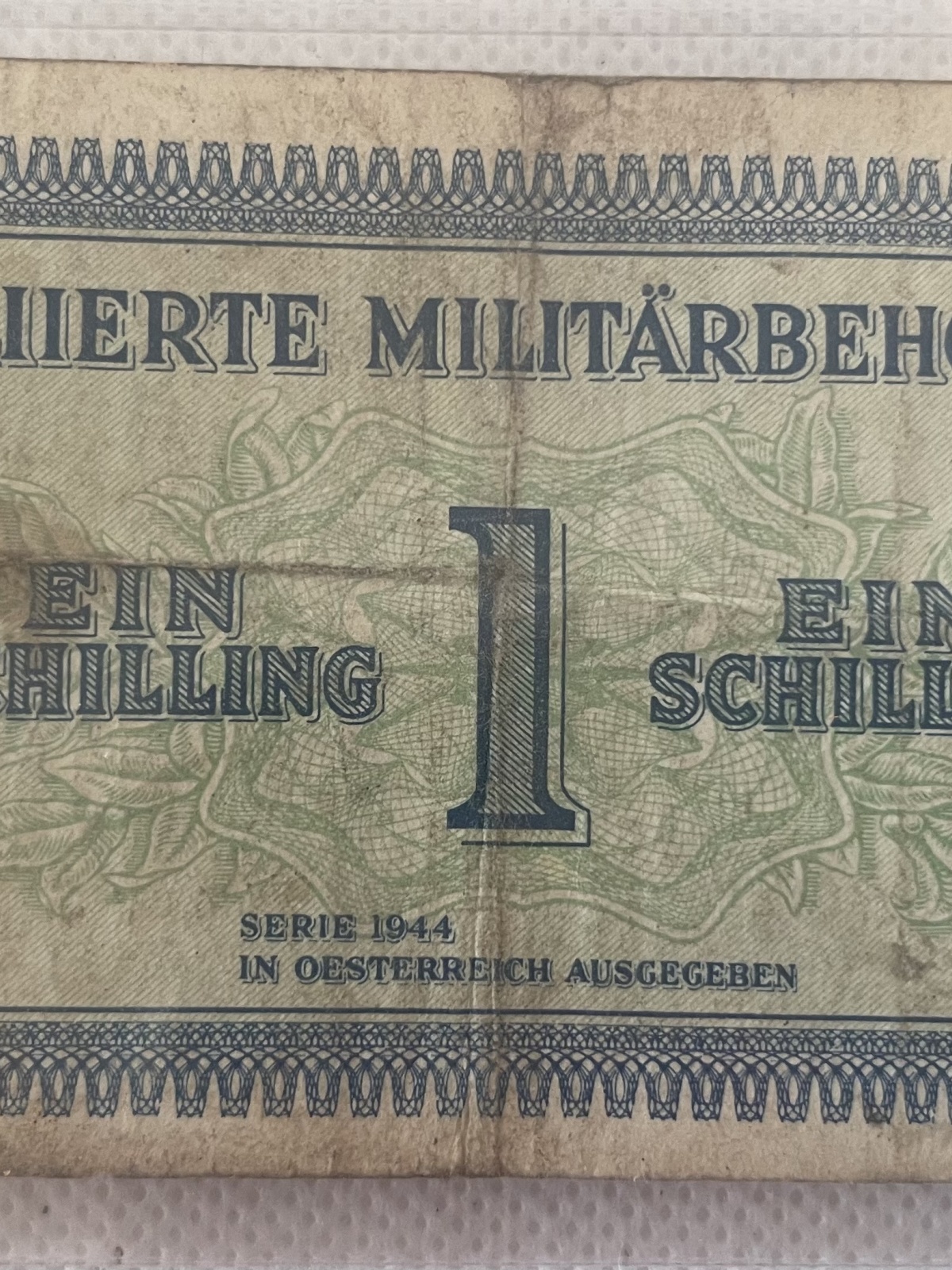 Ein Schilling Serie 1944 Alliierte Militärbehörde