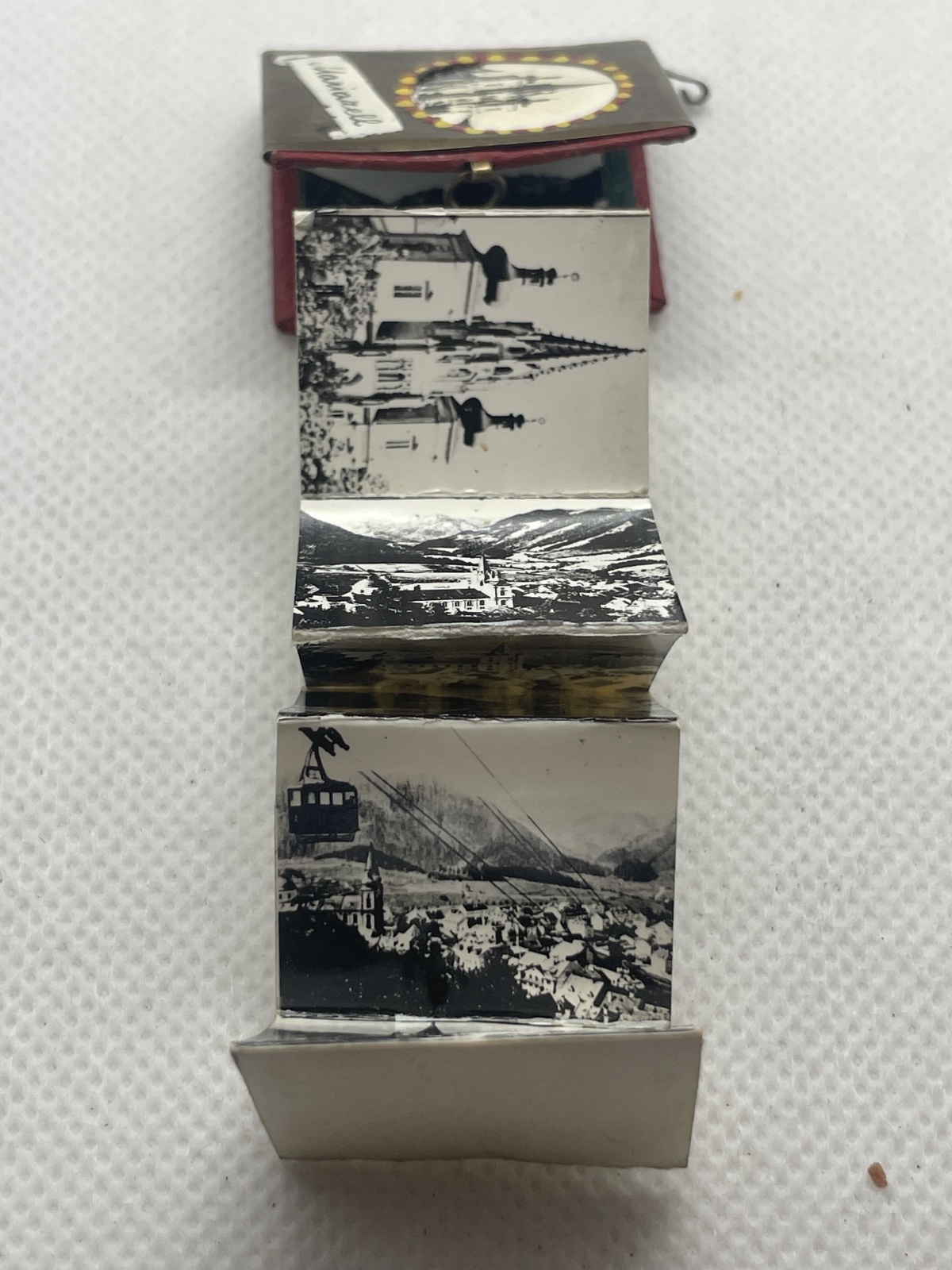 Antikes Religiöses Mariazell Buch Mitbringsel Anhänger mit Bildern