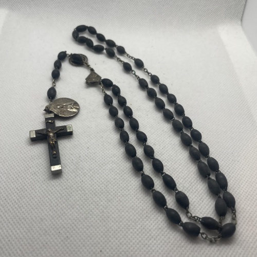 Antiker französischer Rosenkranz mit Zuhang 2.Hälfte 19.Jhdt.