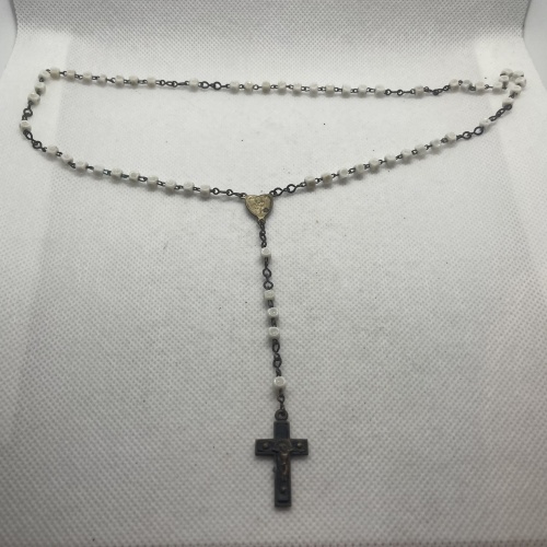 Antiker perlmutt Rosenkranz