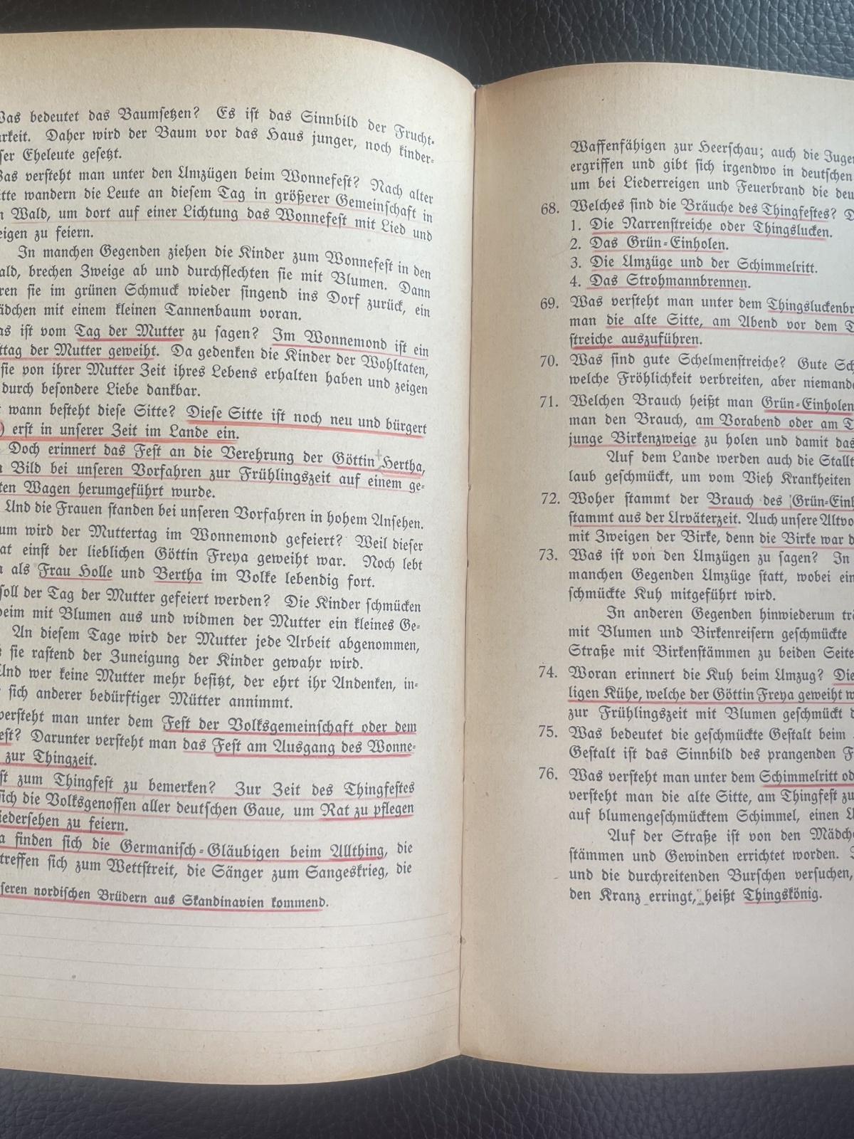Germanische Glaubenslehre für den Untrricht von Alarich 1928