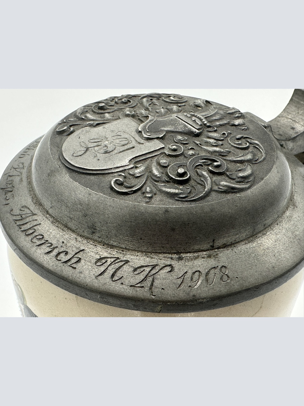 Wunderschöner Studentenkrug von 1908