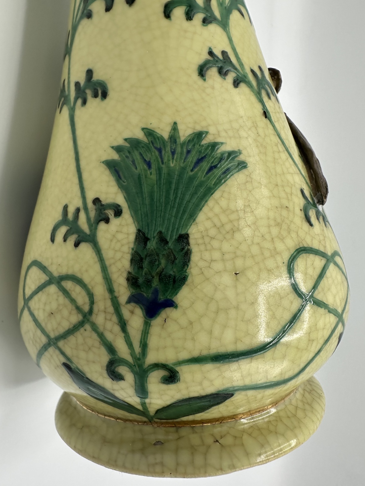 Art Deco Jugendstil Vase oder Karaffe mit Meerjungfrau