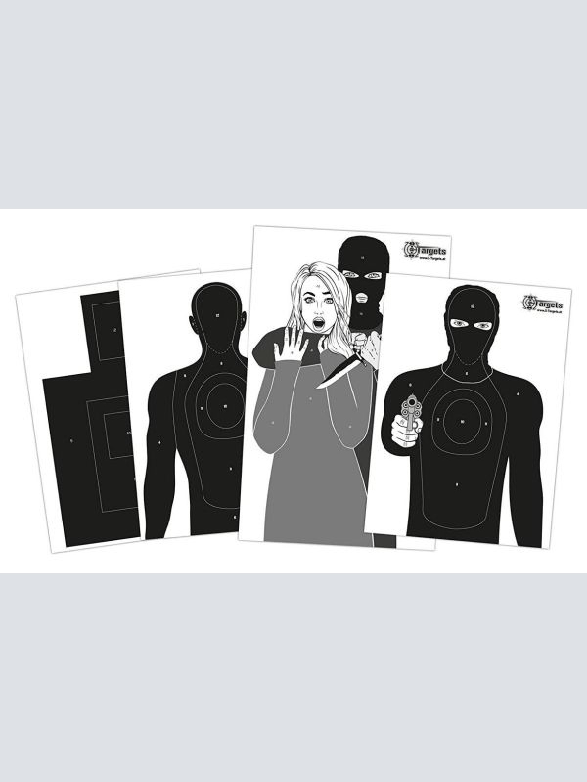 Papierzielscheibe Defense Package 20 Stk