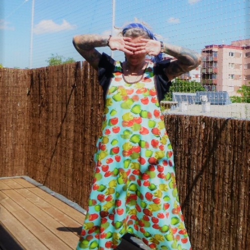 Jumpsuite Jumper Overall "Paprika" im Haremslook Einheitsgröße