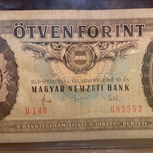 50 Forint - ÖTVEN FORINT - 1983