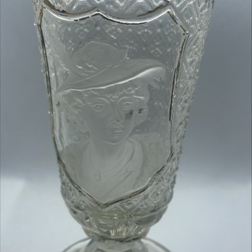 Antiker Kelch mit Hubertuskopf