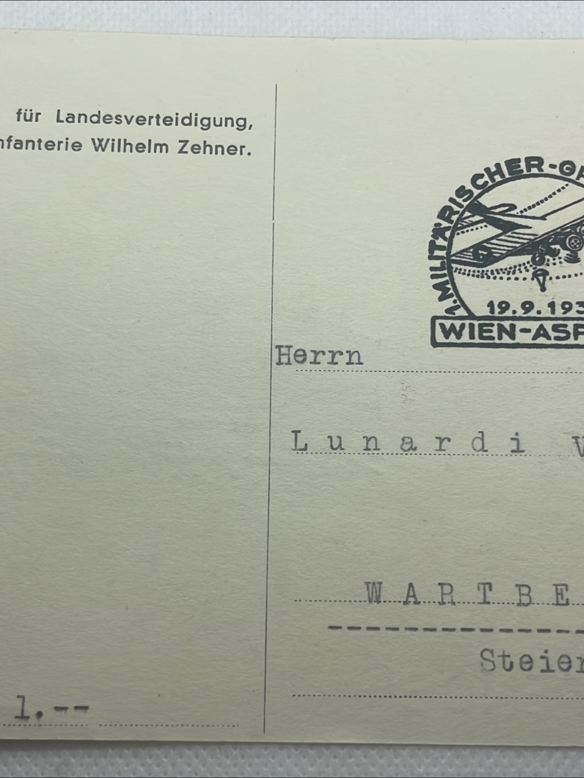 AK Fliegerspende 1937